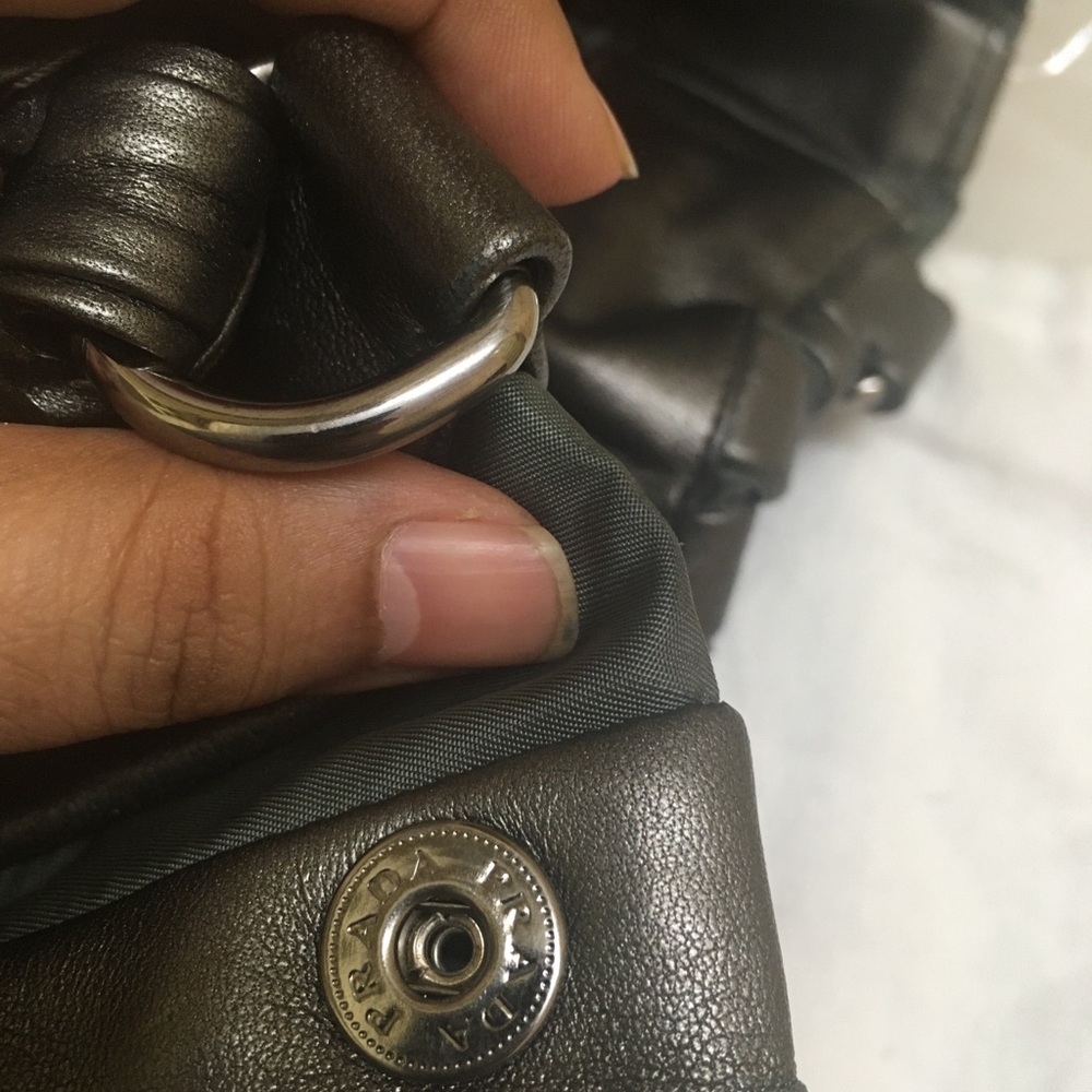 Authentic Prada Tessuto Nappa Grey & Silver Tote - Picture 8 of 16